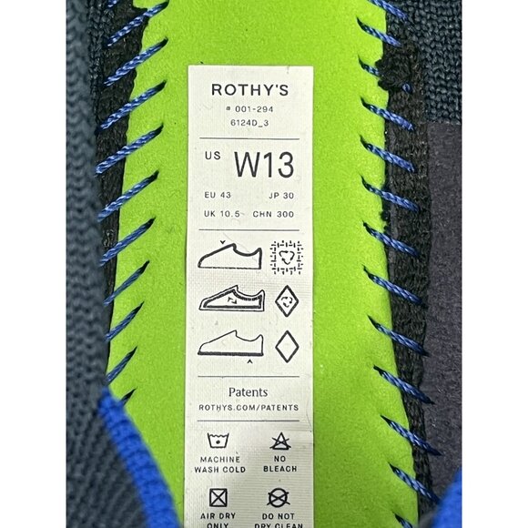 Rothys Navy Blue Flats Sz Womens 13 No Insoles Sustainable Comfort - Picture 4 of 6